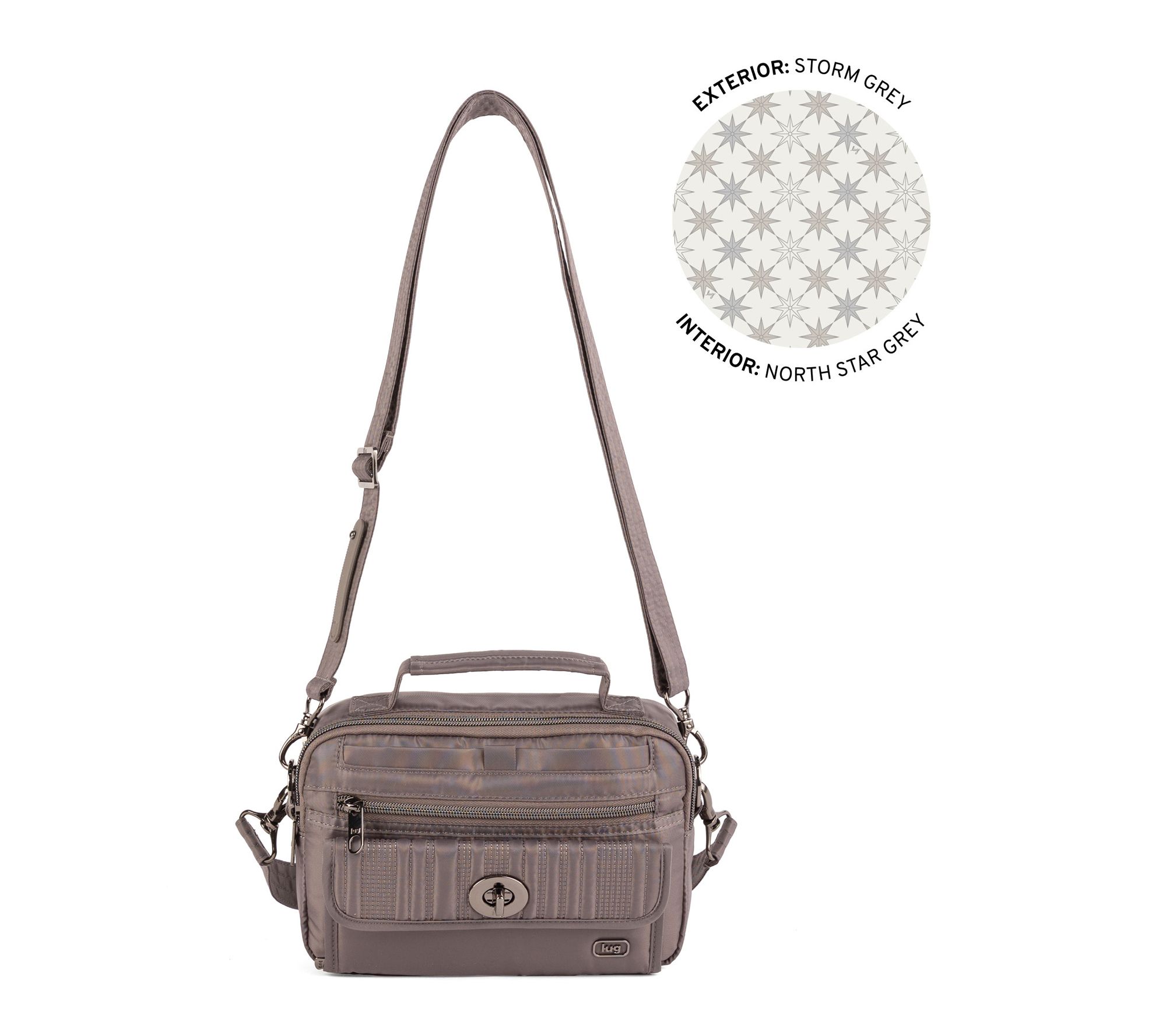 Lug Quilted Crossbody with RFID & Charm Bar- Switch SE