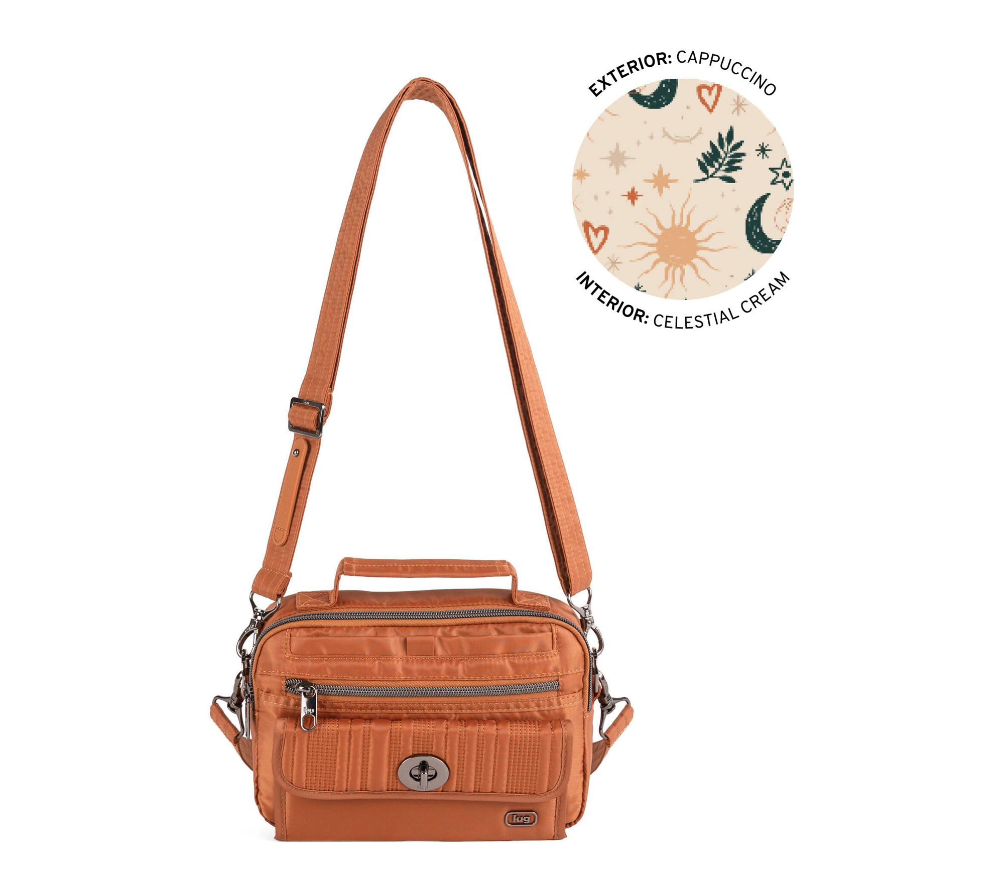 Lug Quilted Crossbody with RFID & Charm Bar- Switch SE