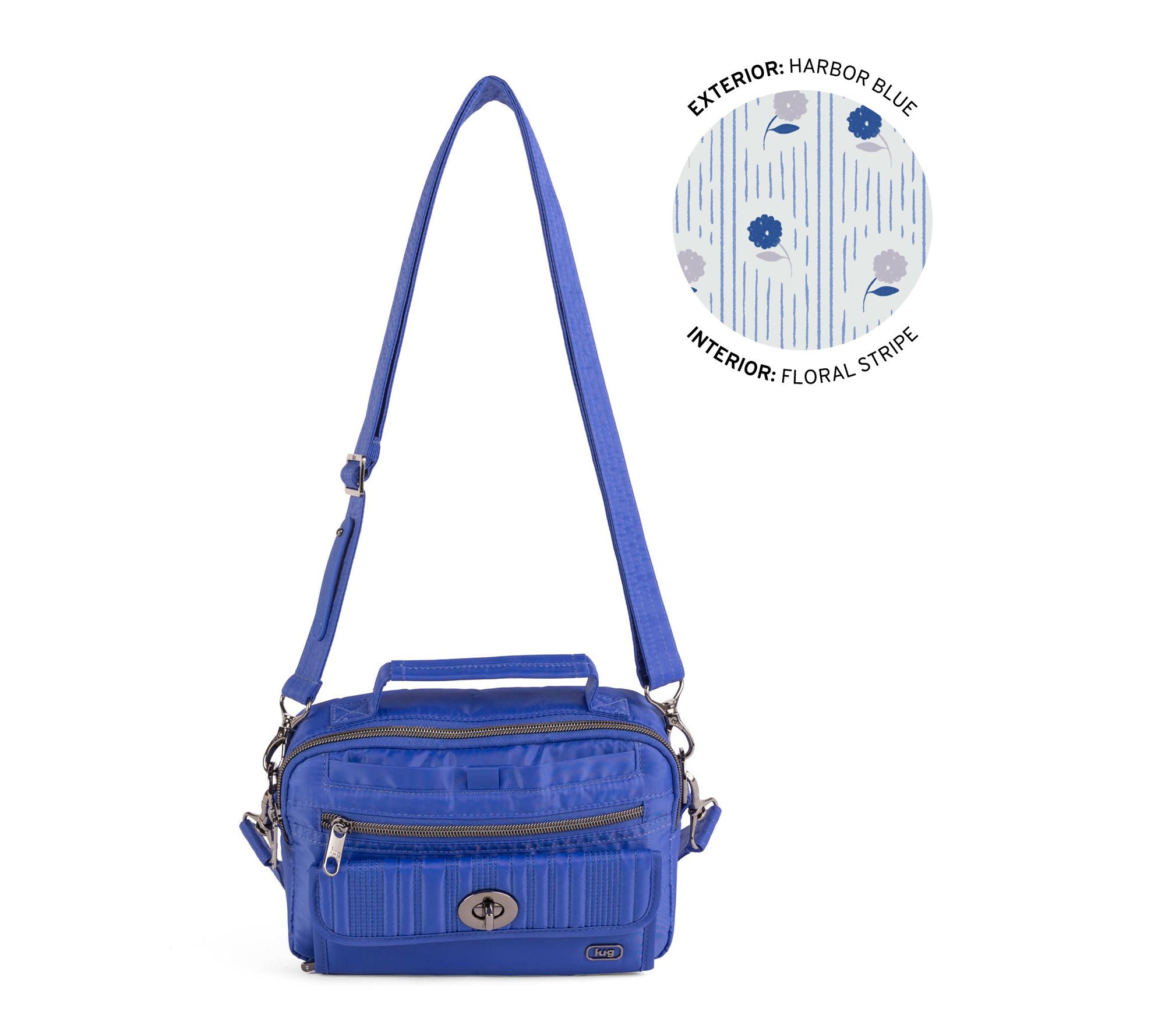 Lug Quilted Crossbody with RFID & Charm Bar- Switch SE