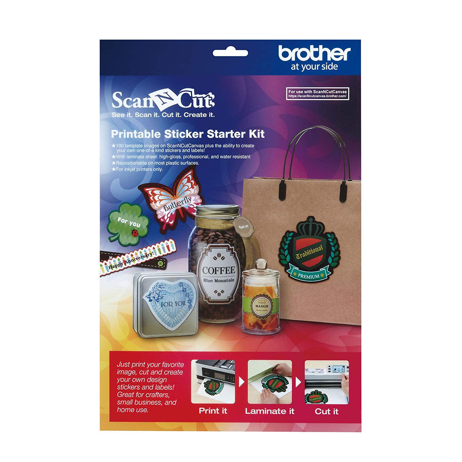 Brother Printable Sticker Starter Kit - QVC.com