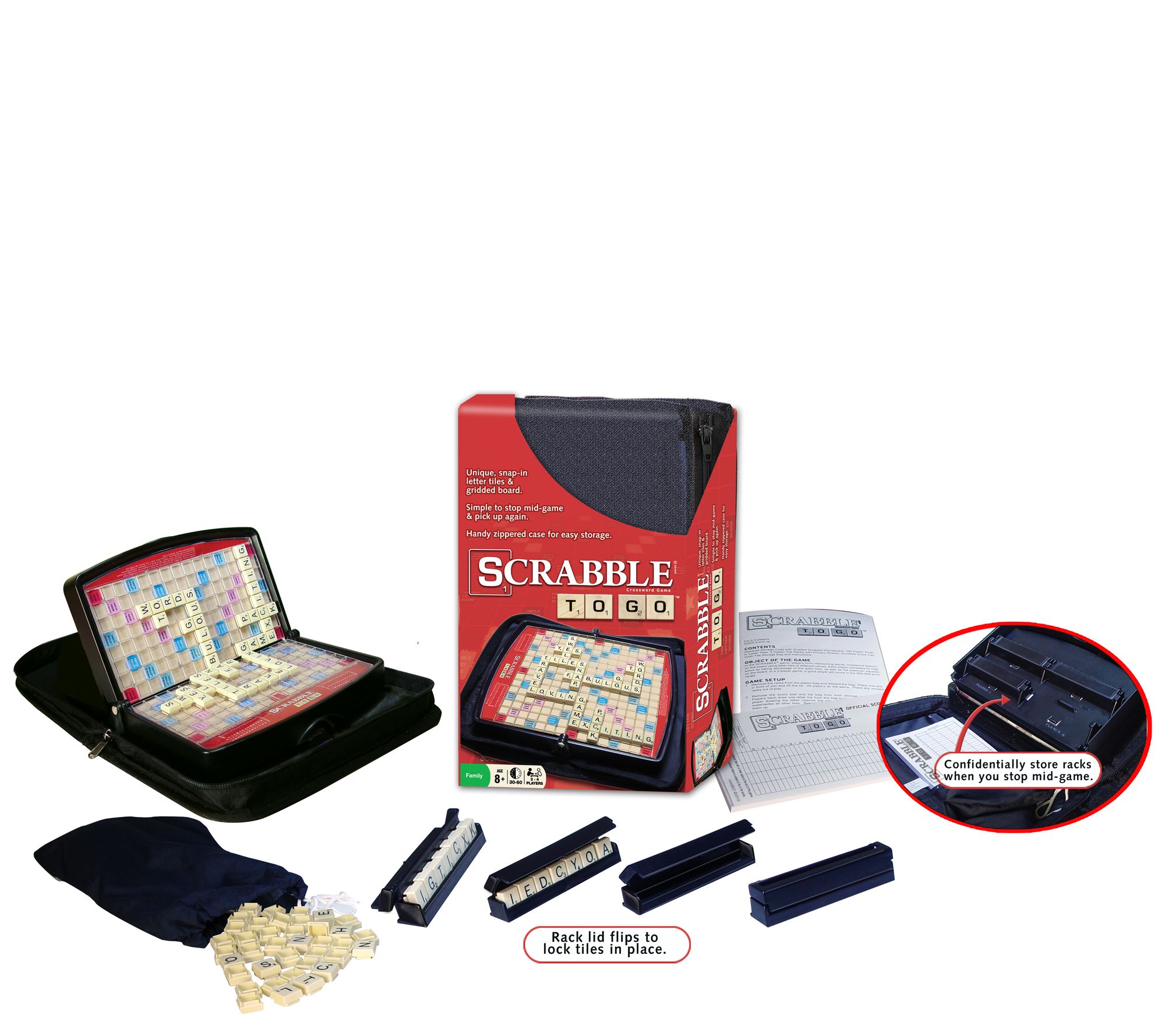 Winning Moves Scrabble To Go Travel Game