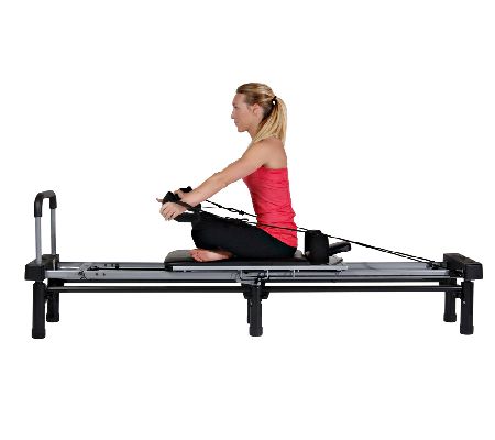 AeroPilates Reformer 266 with Stand, Rebounder,Cords, & DVDs 