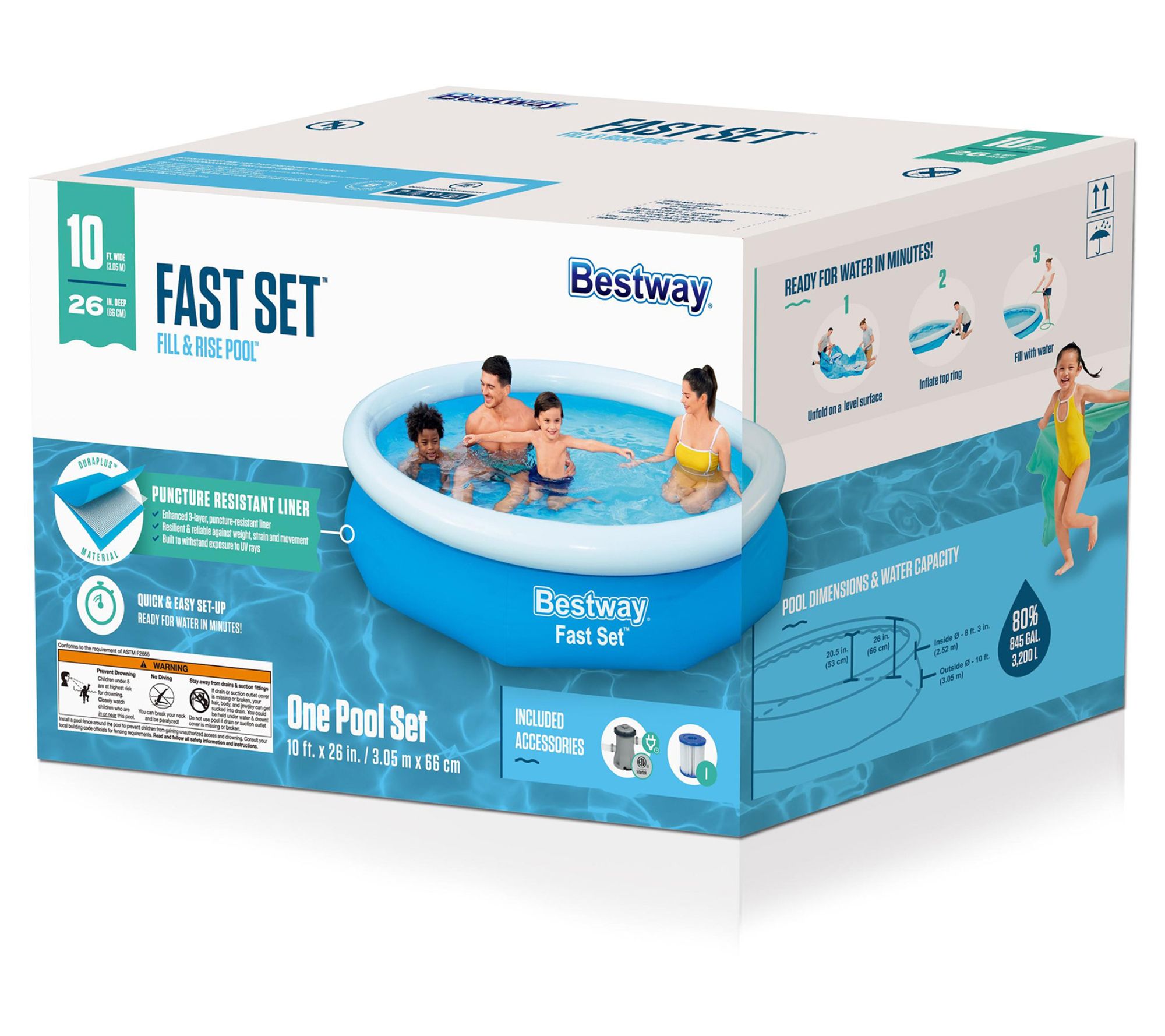 Bestway Fast Set 10' x 26