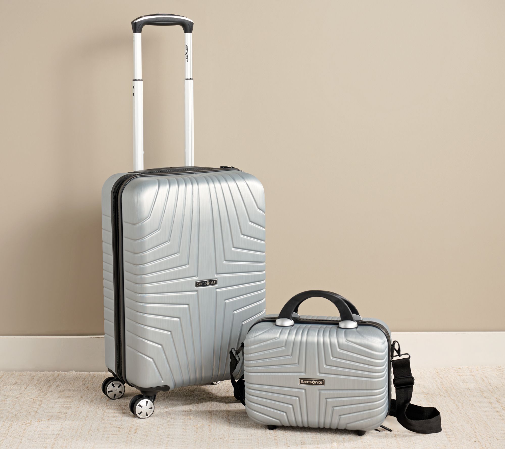 Samsonite Hardside Carry-On and Beauty Crate Bundle 