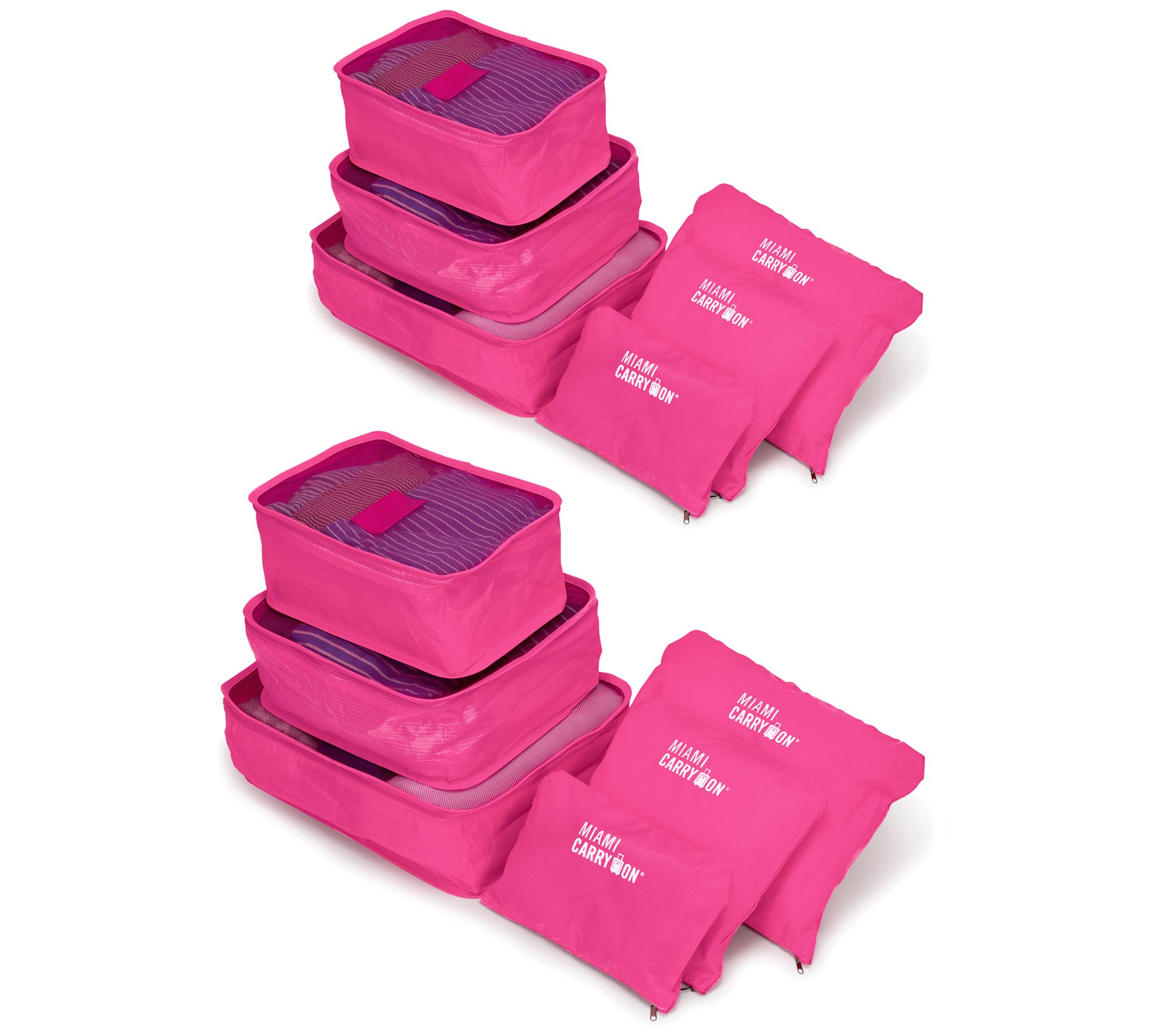 Miami Carryon 12-Piece Packing Cubes - LuggageOrganizer Kit