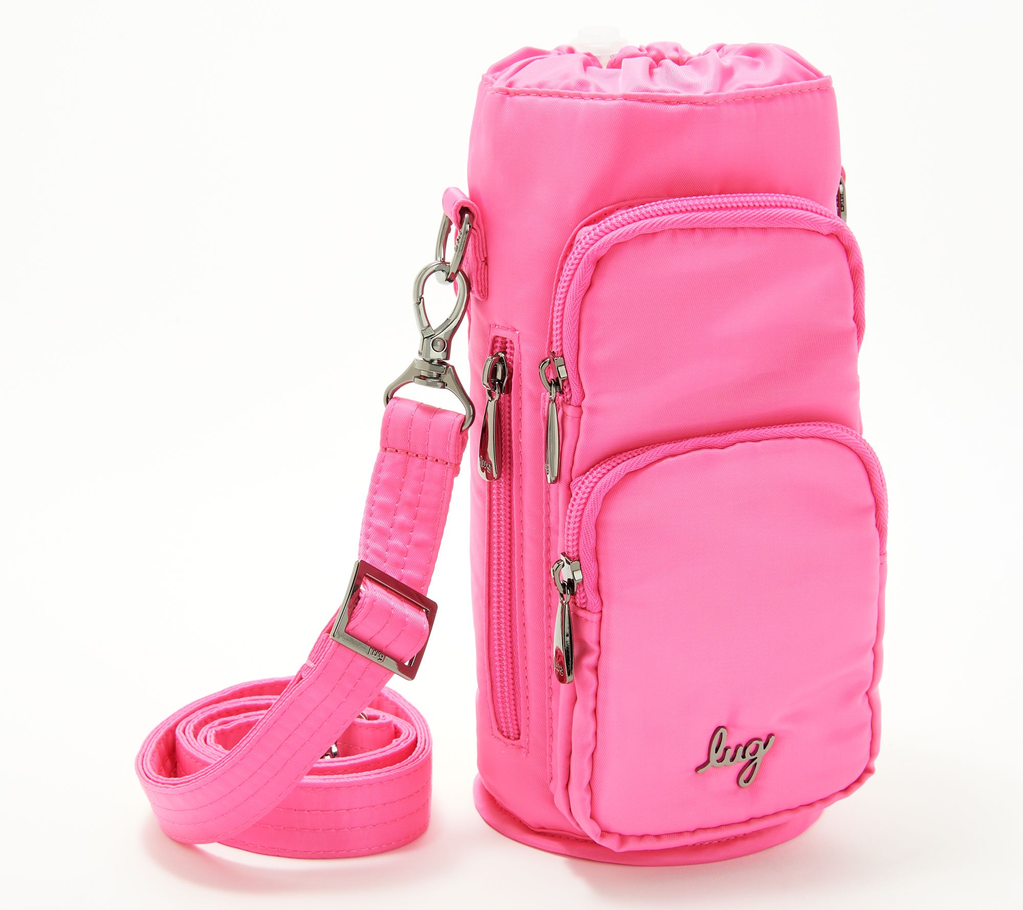 【IONSEOUL】Eyelet Strap Pocket Big Bag 4FM112 Lug Insulated Crossbody Water Bottle Bag - Huggie SE - QVC.com