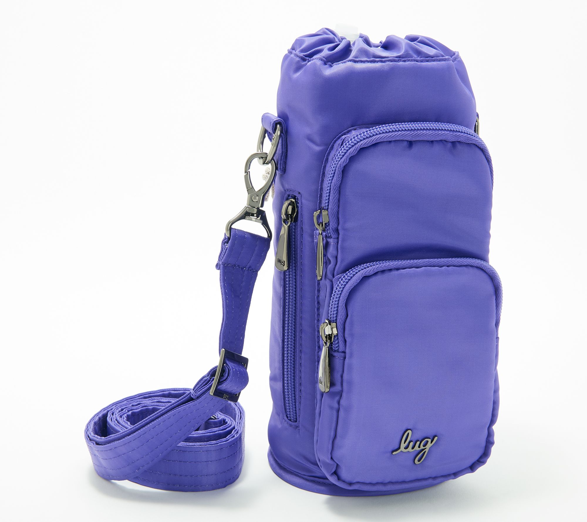 【IONSEOUL】Eyelet Strap Pocket Big Bag 4FM112 Lug Insulated Crossbody Water Bottle Bag - Huggie SE - QVC.com