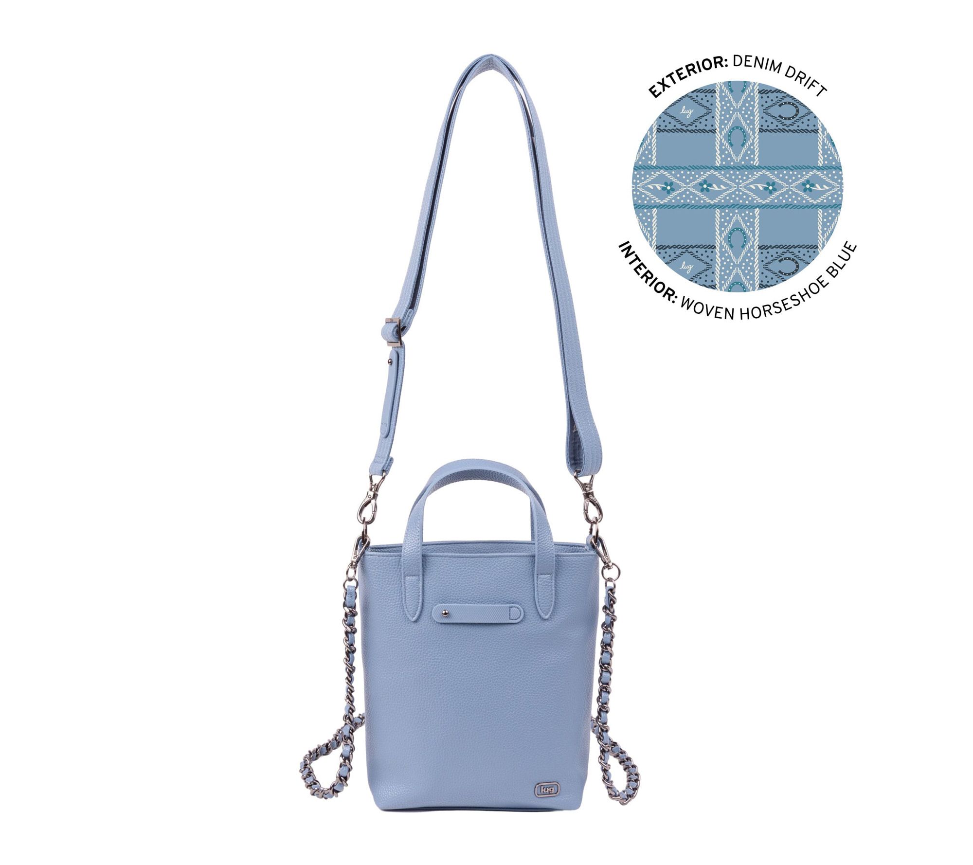  Lug Classic Vegan Leather Crossbody - Side Step