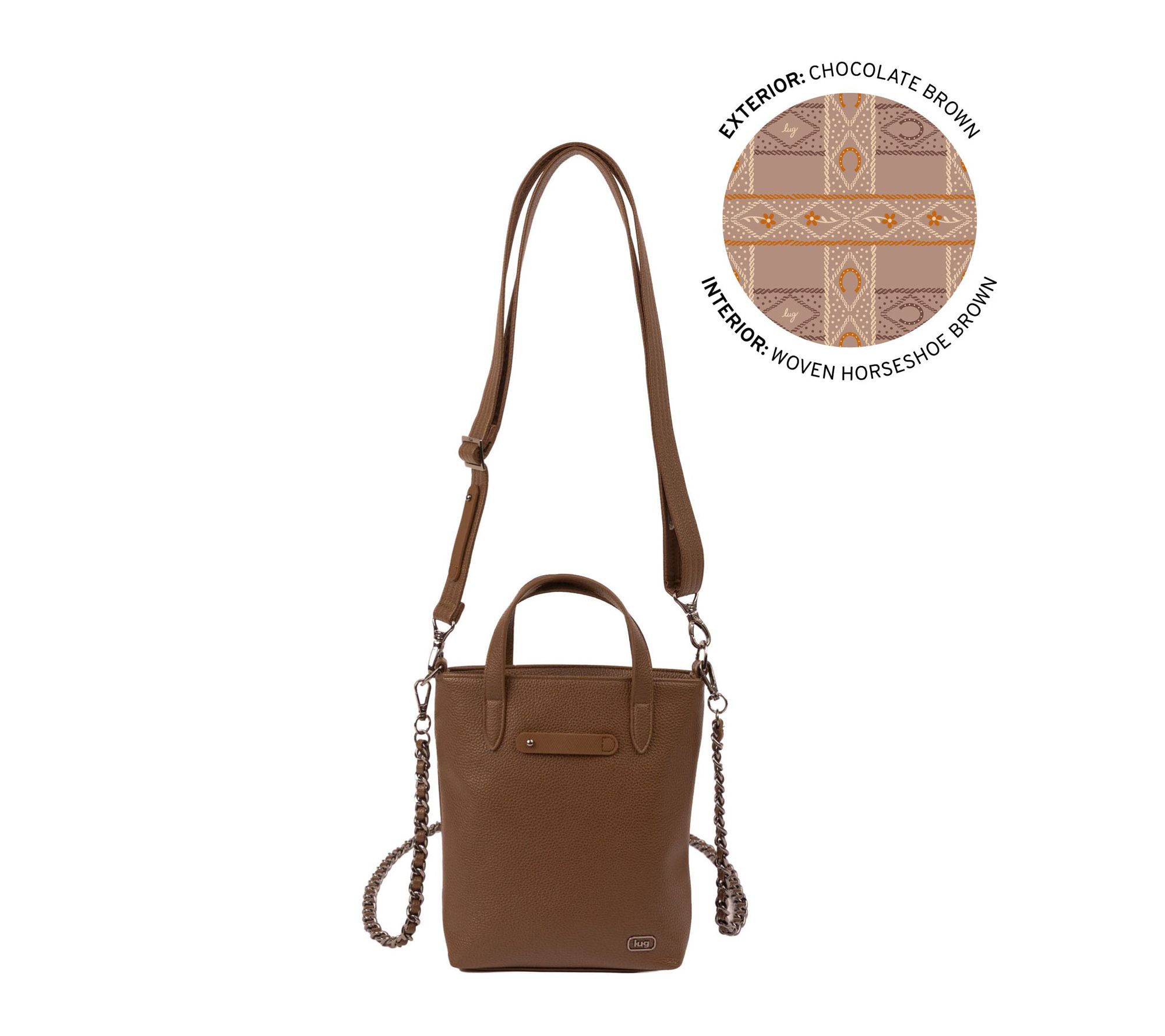 Lug Classic Vegan Leather Crossbody - Side Step