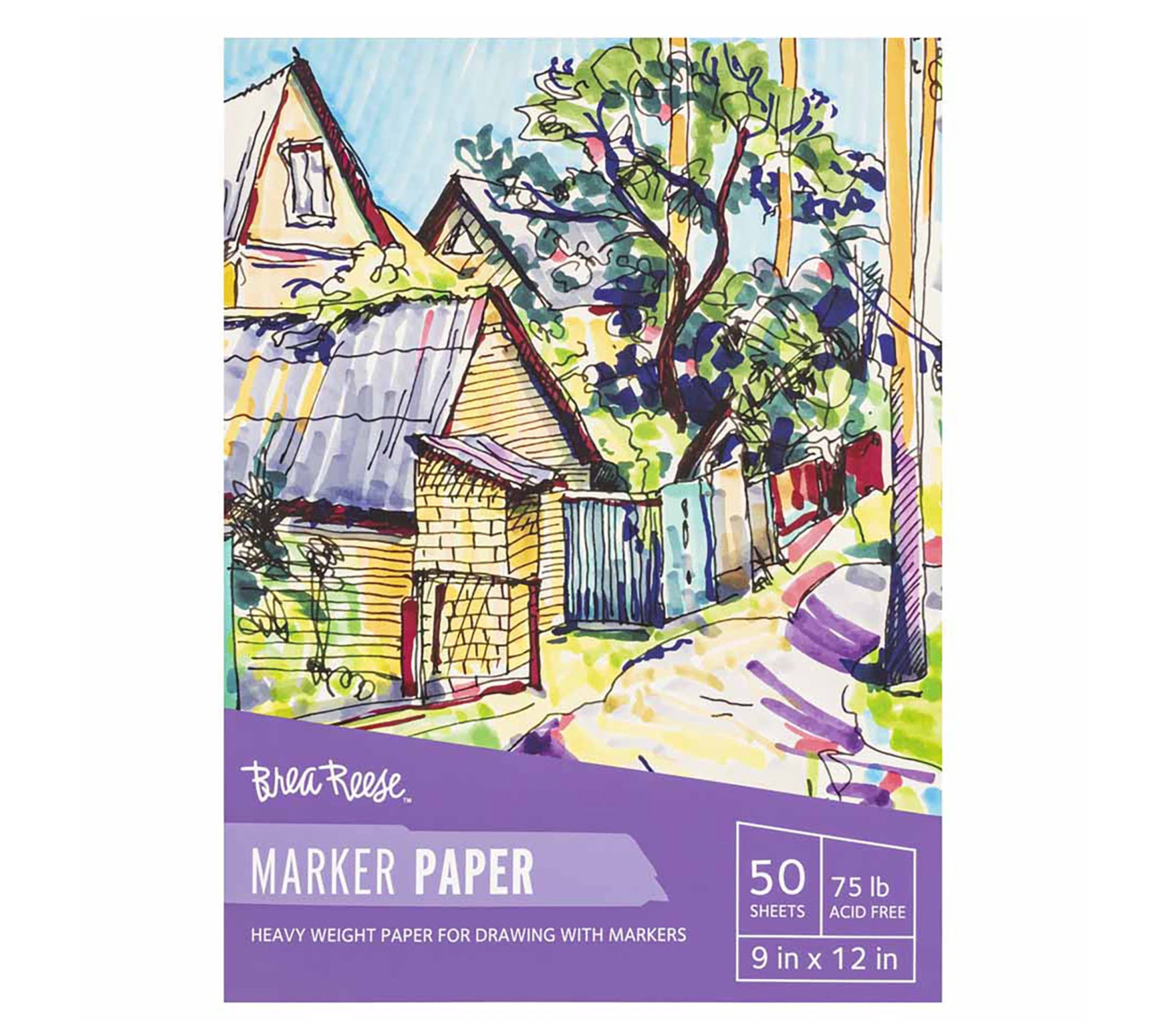 Brea Reese Marker Paper Pad - 9x12"