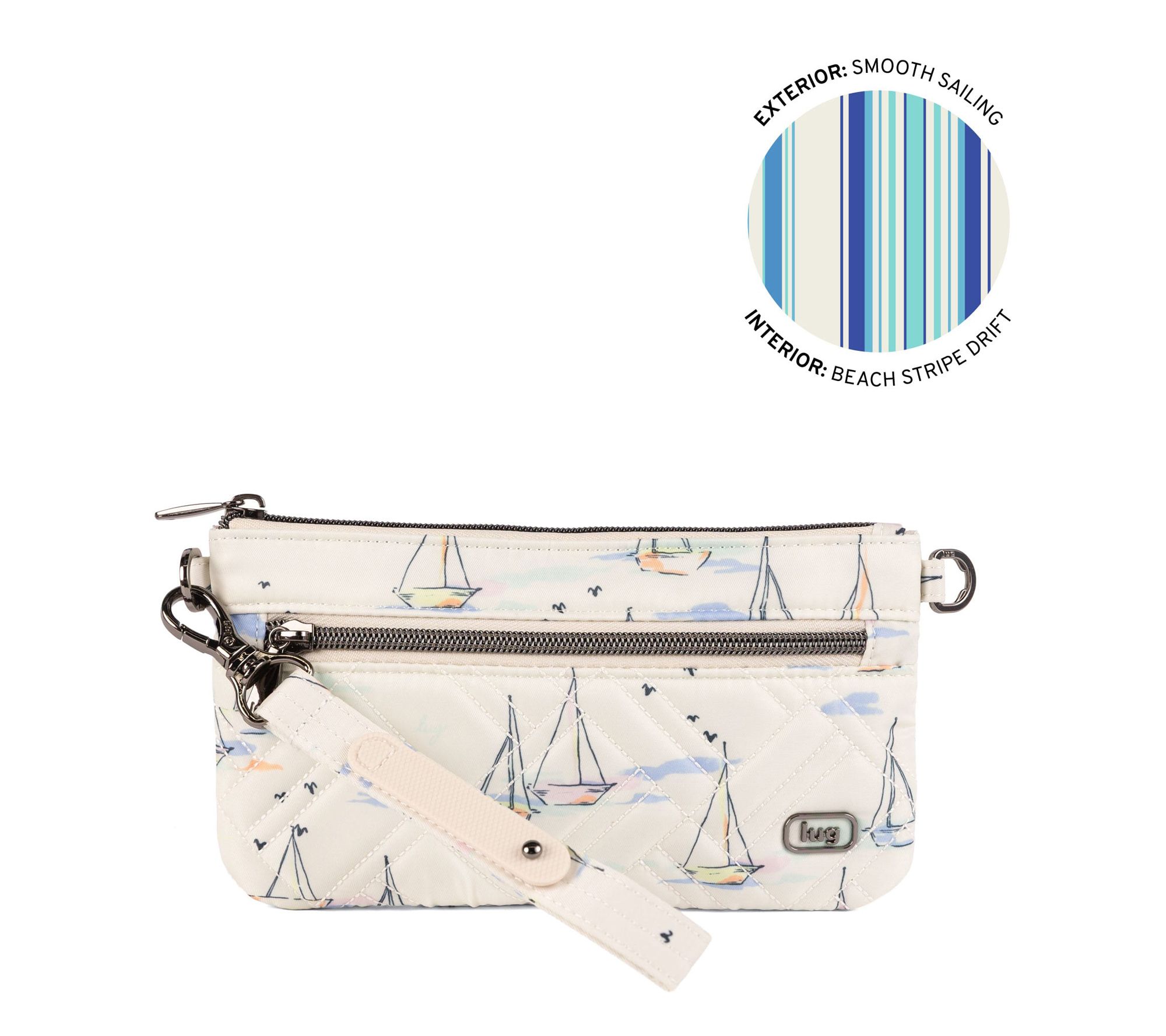 Lug Super Metro XL RFID Wristlet with Charm Bar