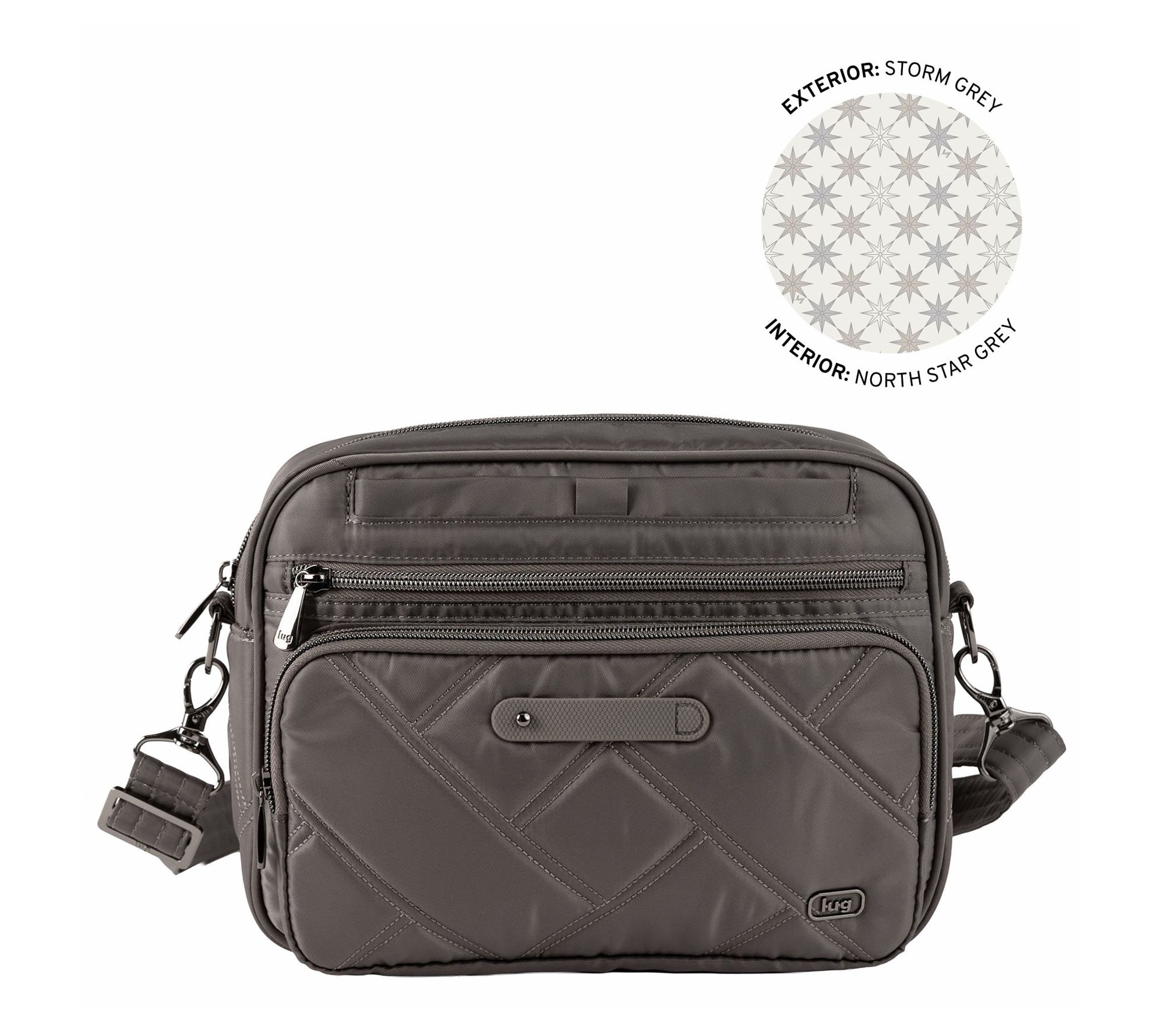 Lug Classic Zip Crossbody with Charm Bar - Carousel XL LE
