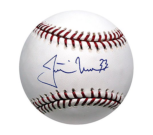 Justin Morneau Autographed Baseball 
