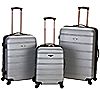 Rockland Luggage Melbourne 3 Piece ABS LuggageSet