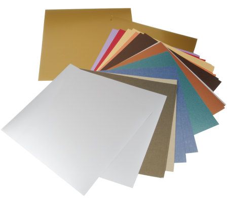 Bazzill 32-piece Metallic Cardstock Set - QVC.com