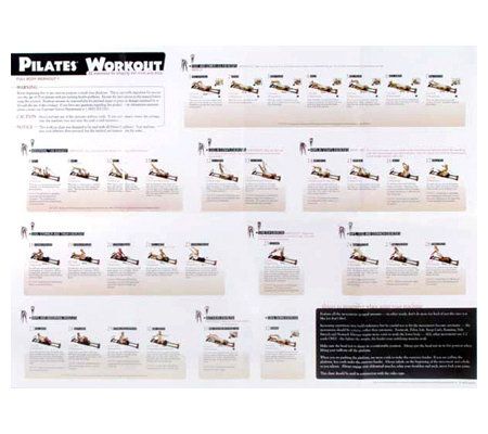 Pilates Reformer Full Body Workout ReplacementWall Chart QVC com