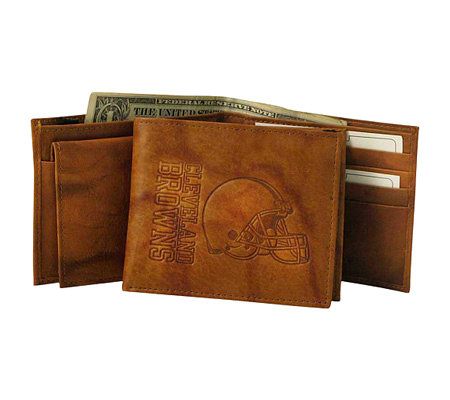 NFL Cleveland Browns Team Embossed Billfold Wallet 