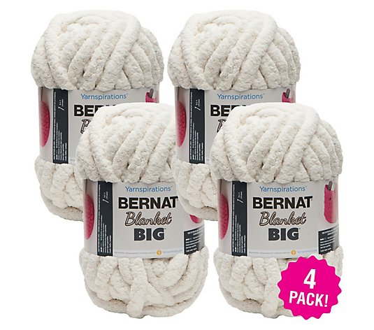 Bernat Blanket Multipack of 4 Vintage White BigBall Yarn
