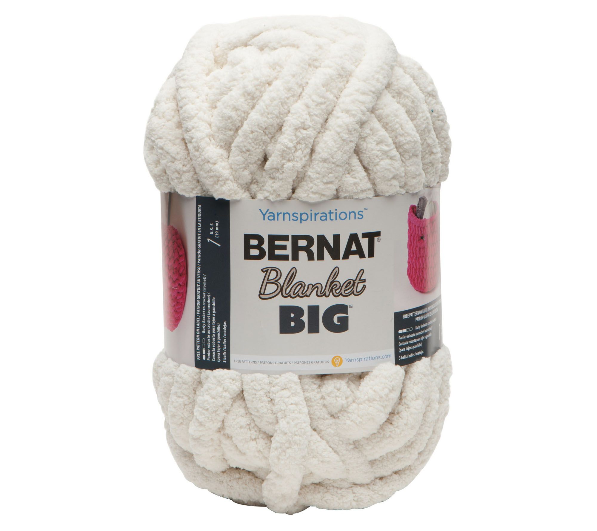 Bernat Blanket Big Ball Yarn-White Beach 161110-10930 - GettyCrafts