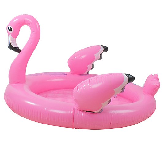 42.5" Inflatable Pink Flamingo Children's Swimming Pool