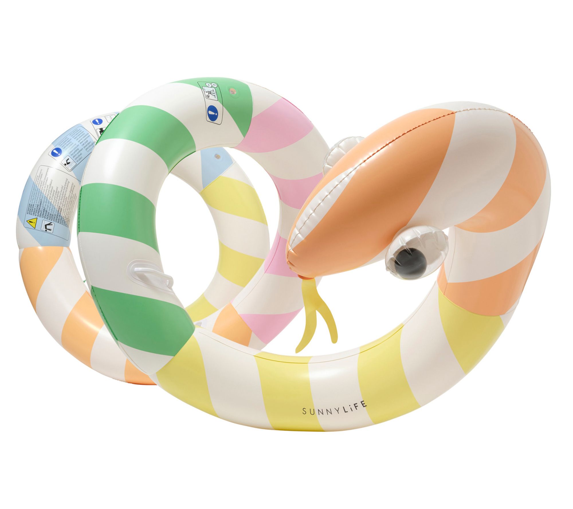 Sunnylife Giant Inflatable Noodle, Poolside, 96" Snake Tube