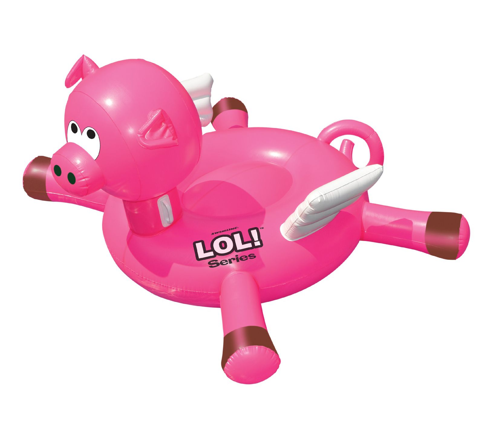 Swim Central Flying Pig Swimming Pool Float - 54" - Pink