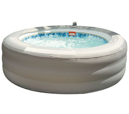 Inflatable Portable Spa w/ Air Jets and Filter Warmers - QVC.com