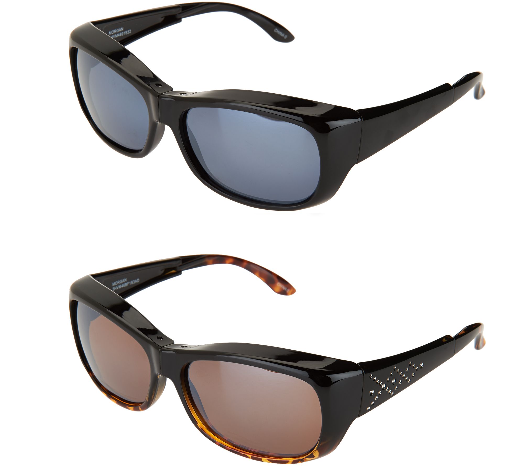 Set of 2 Haven Foldable Fits Over Sunglasses by Foster Grant - QVC.com