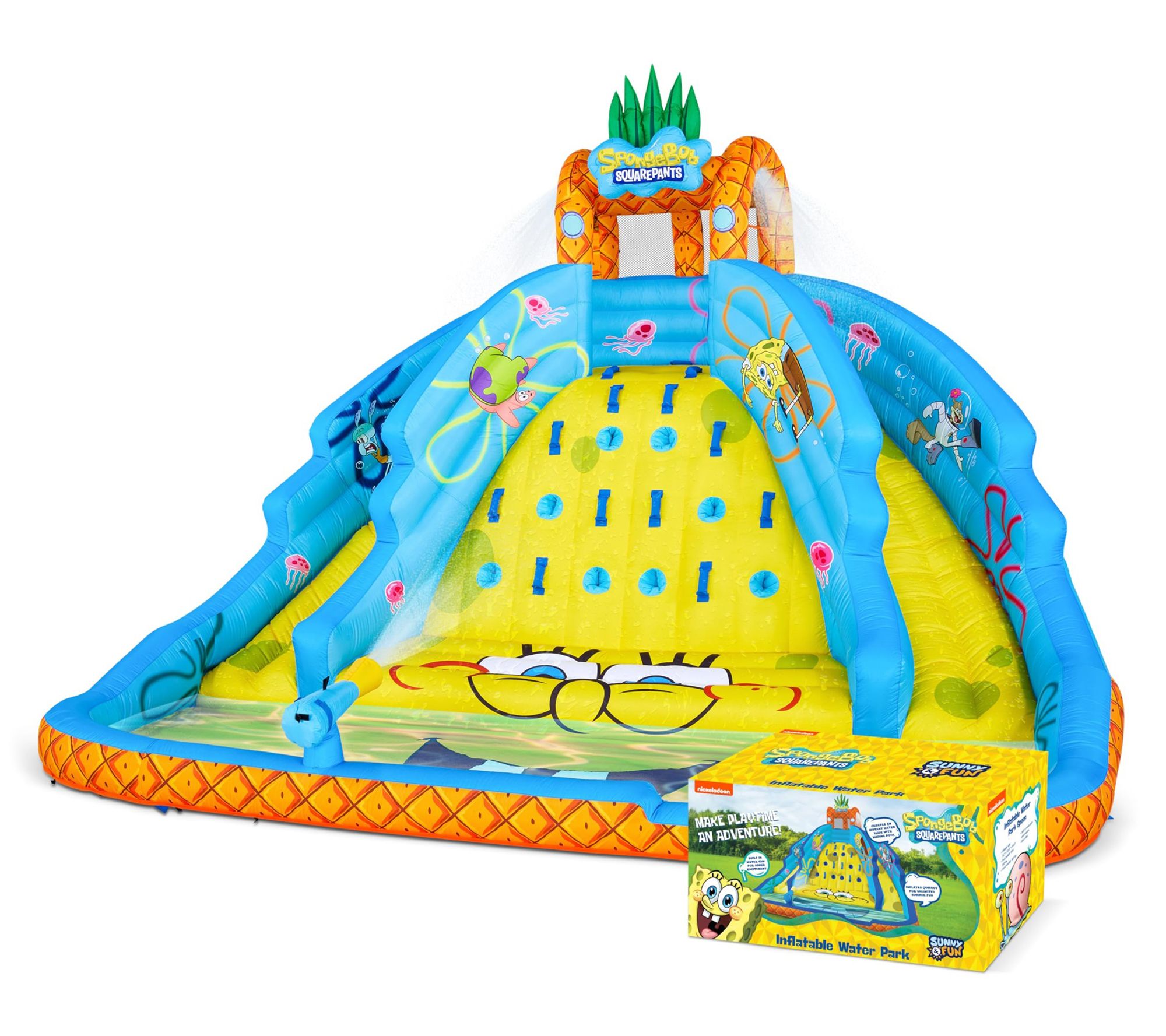 Sunny & Fun SpongeBob Ultra Climber InflatableWater Slide