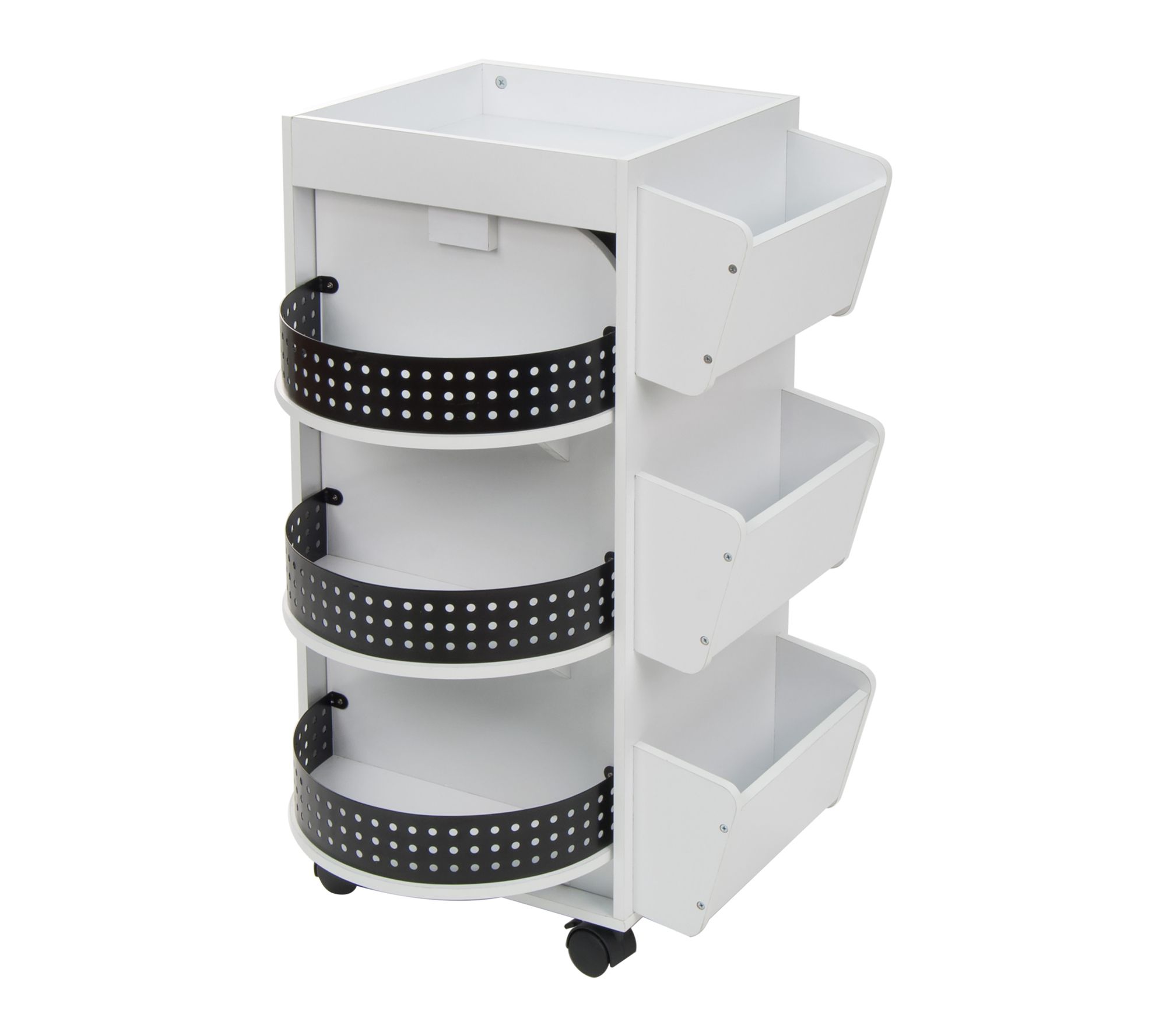 Studio Designs 4 Sided Swivel Mobile OrganizerCart