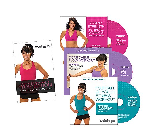 Total Gym Fitspiration Guide with Rosalie Brown, 3 DVDs