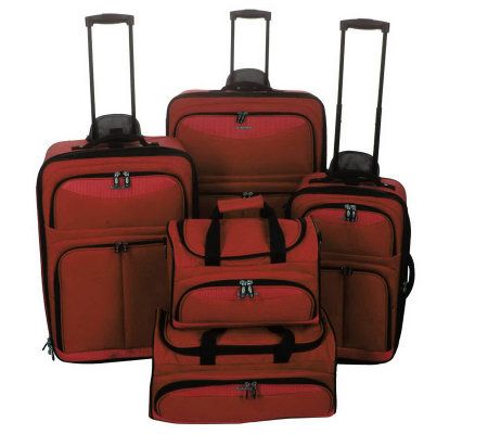 Ciao! Expandable 5 Piece Vertical Luggage Set - QVC.com