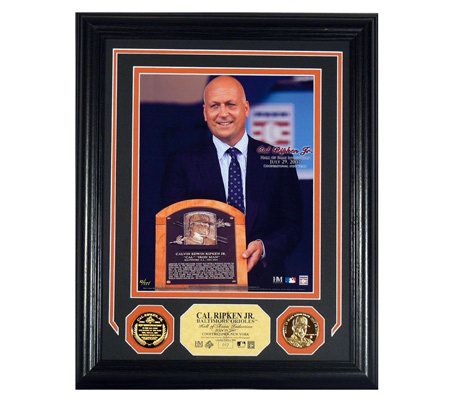 Cal Ripken Jr. HOF Induction PhotoMint with two23K Gold Coins - QVC.com