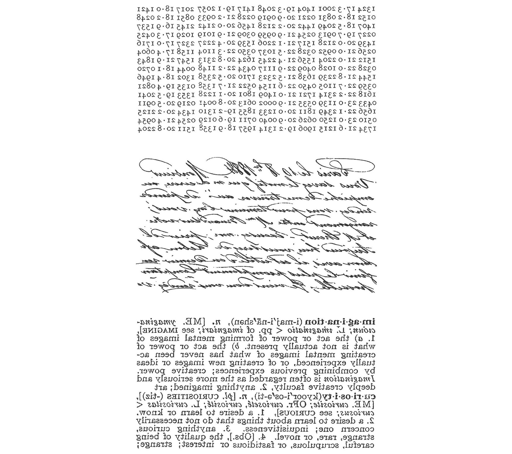 Tim Holtz Cling Stamp Set - Reflections