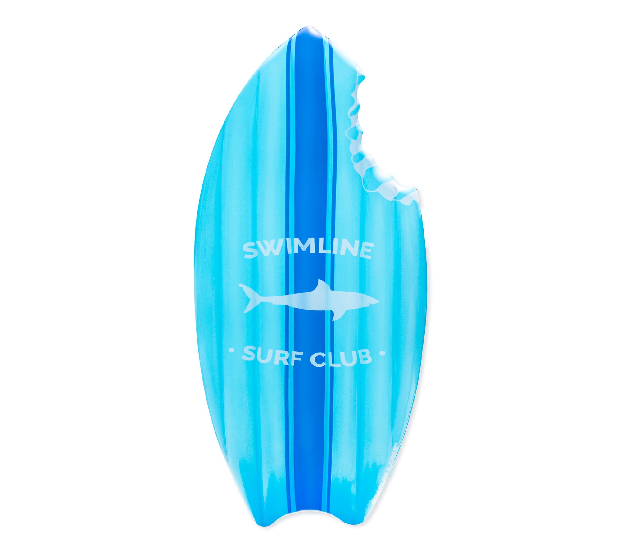 Swimline 73" Blue Shark Bite Surfboard Swimming Pool Raft