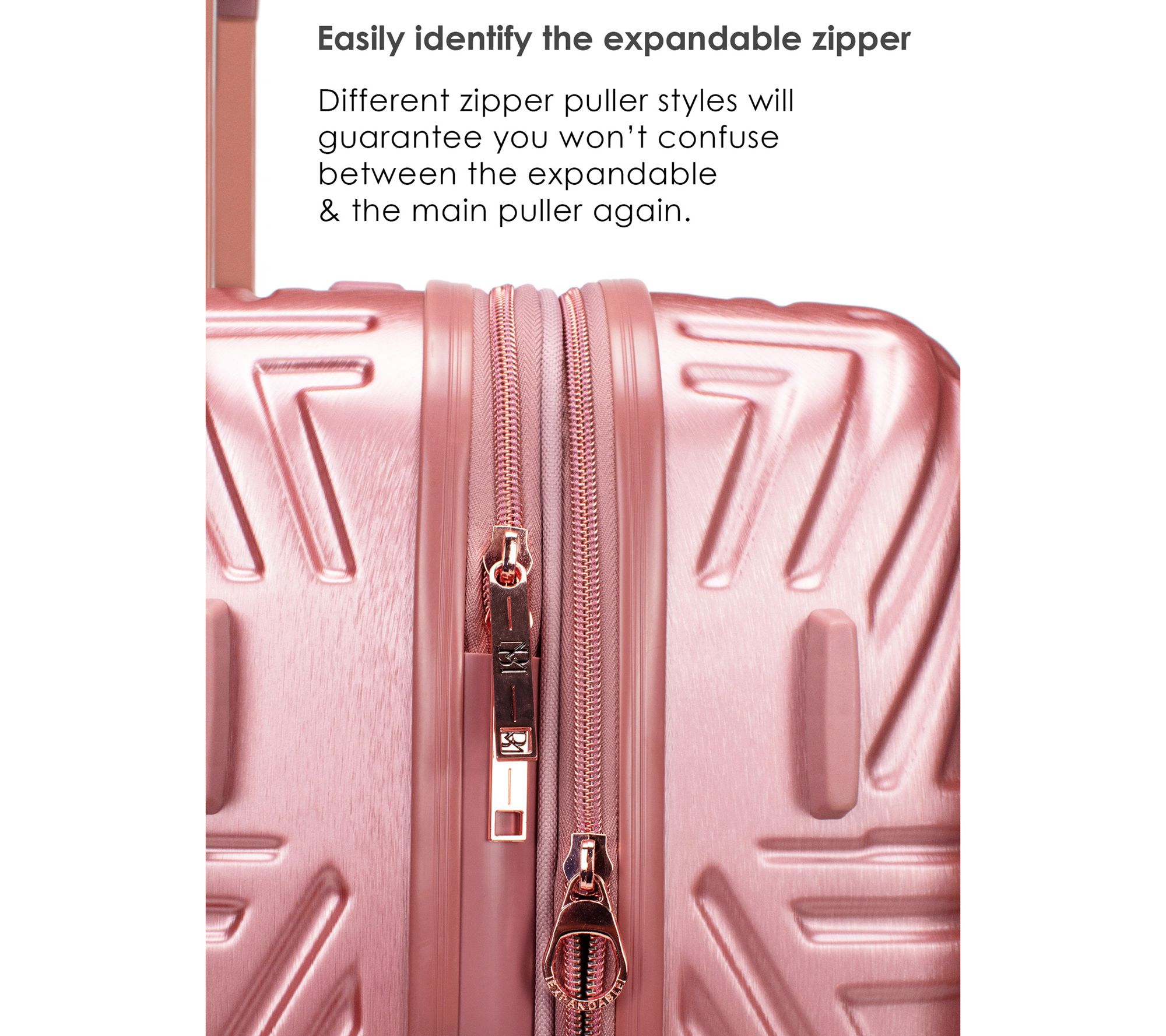 Badgley Mischka Contour 20" Hard Expandable Carryon Suitcase