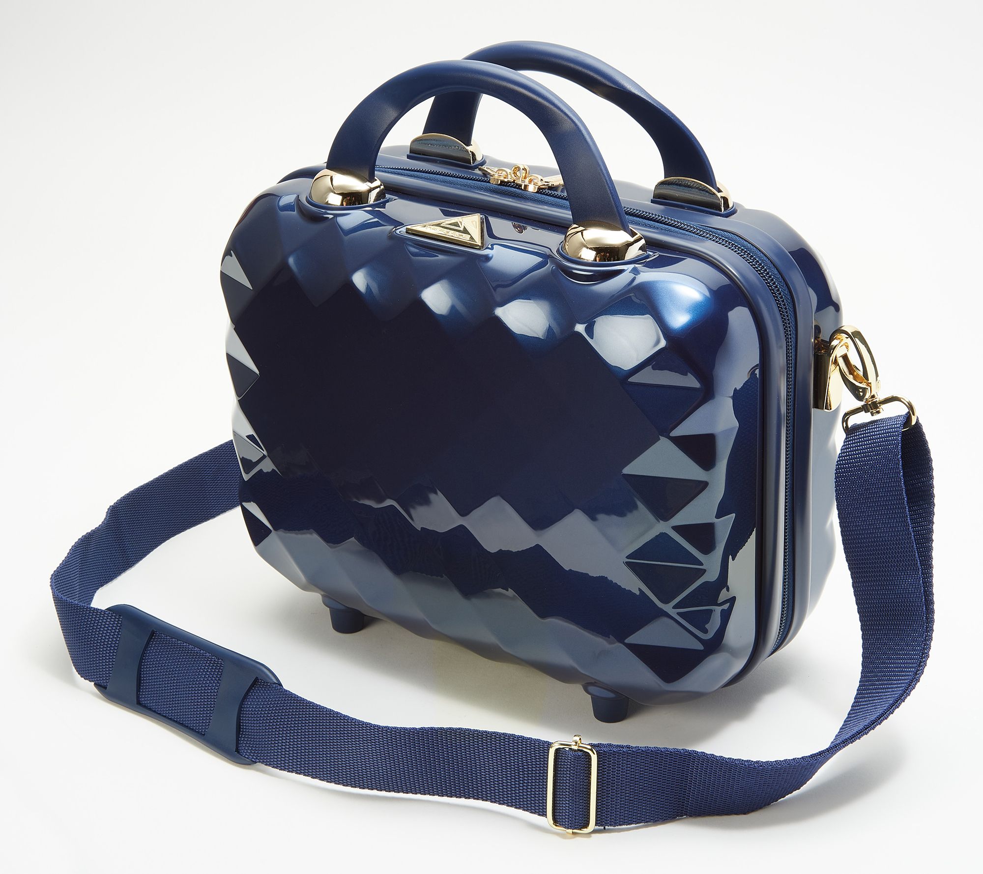 (QVC) Triforce Hardside Beauty Case w/ Organizational Interior Panels