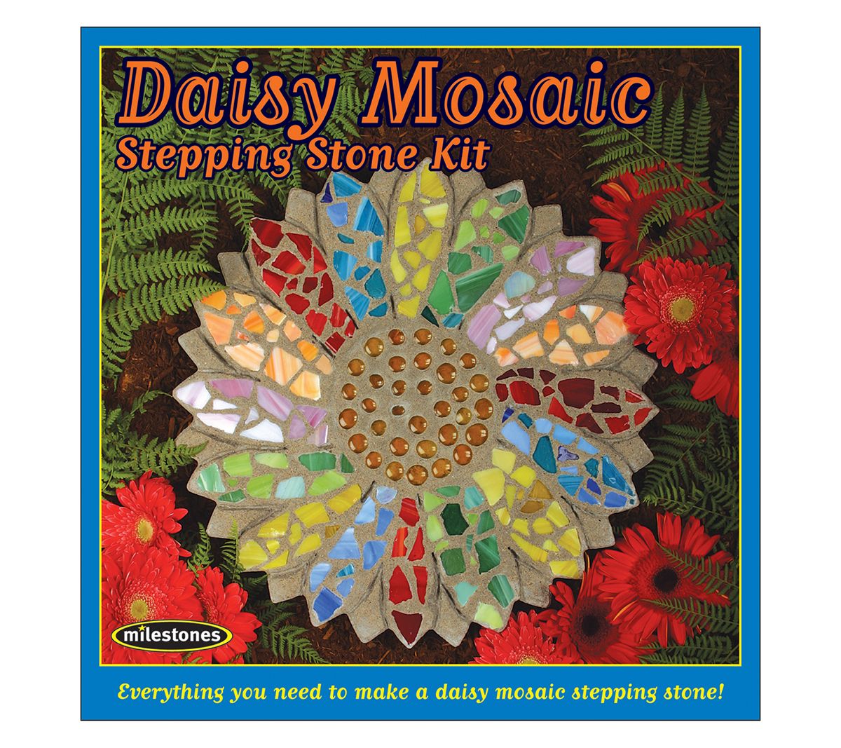 Mosaic Flower Stepping Stone Kit