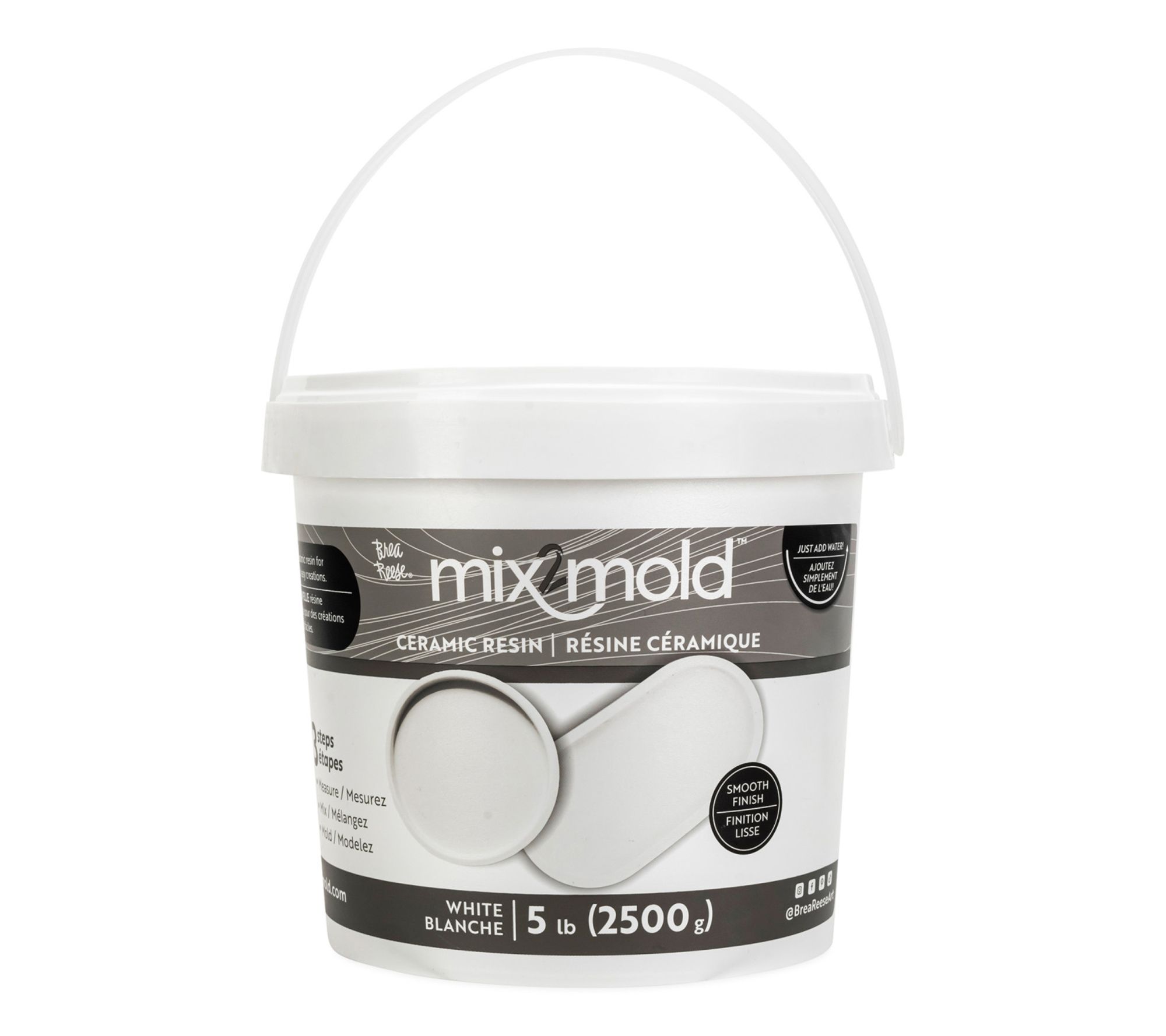 Brea Reese Mix2Mold White Powder Ceramic Resin- 5.5lbs