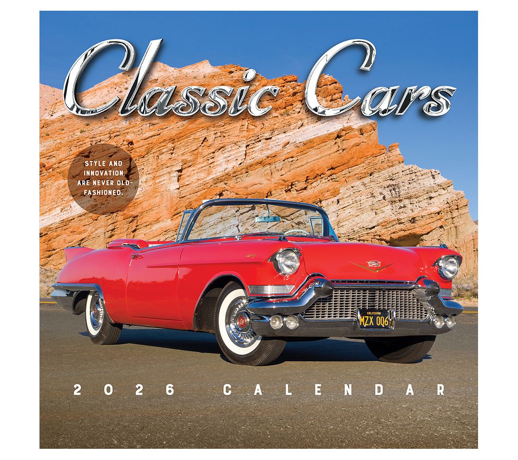 TF Publishing 2026 Sports/Cars Wall Calendar
