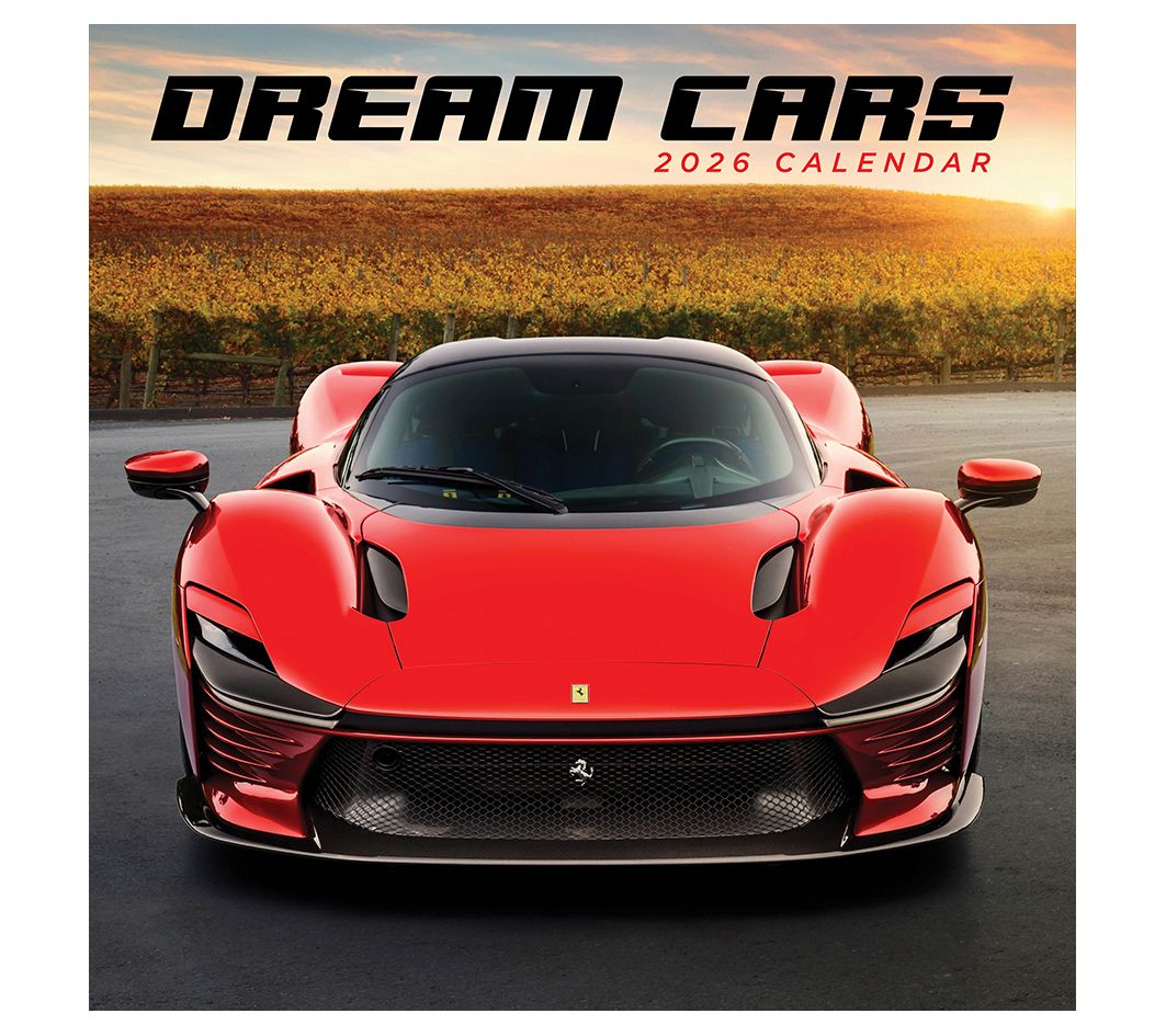 TF Publishing 2026 Sports/Cars Wall Calendar