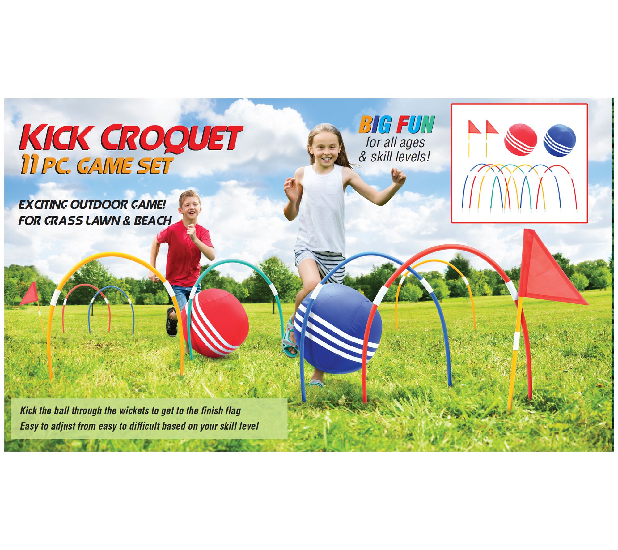 Kick Croquet Game Set