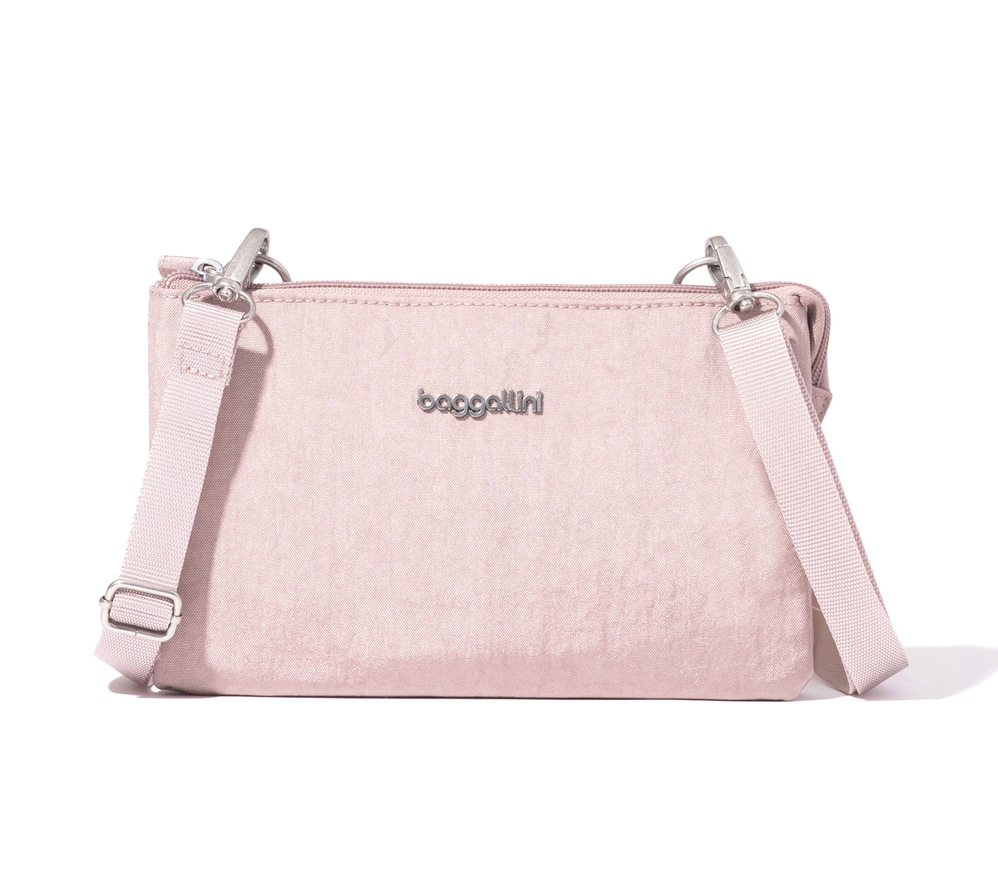 Baggallini Washable Dual Pocket RFID Crossbody