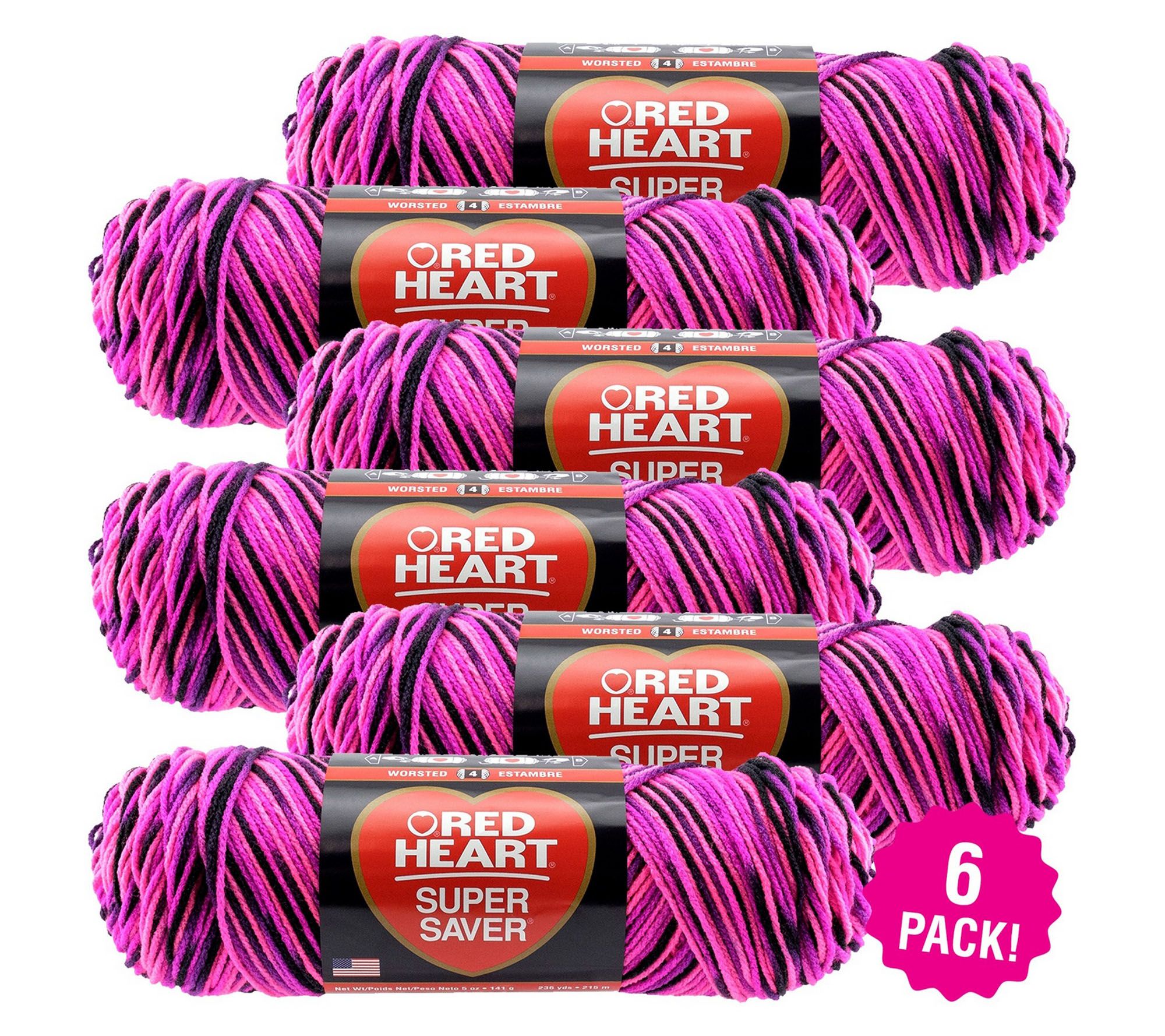 Red Heart Multipack of 6 Lettuce with Love Yarn