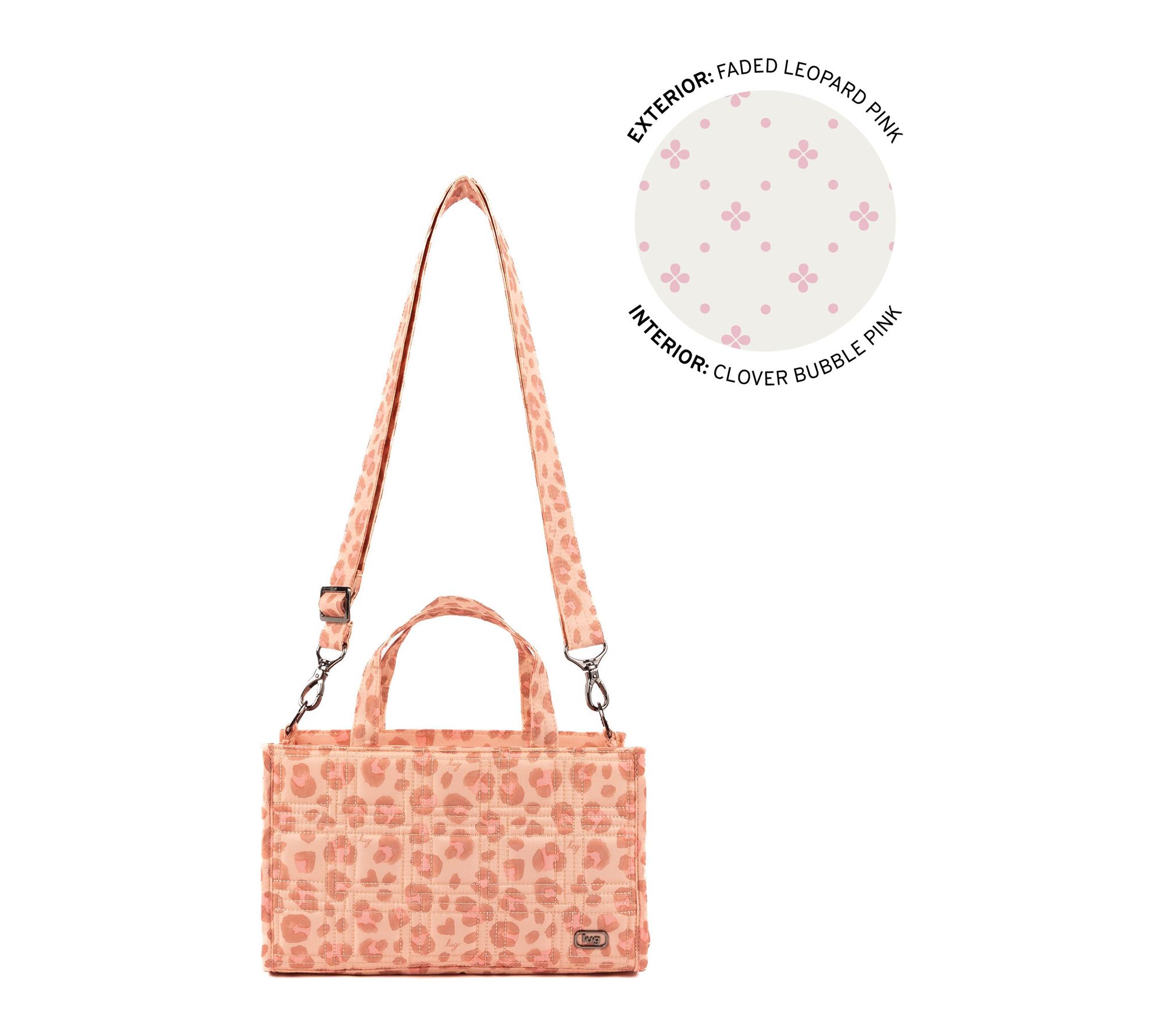 "As Is" Lug Classic Quilt East/West Top Handle Bag-Train