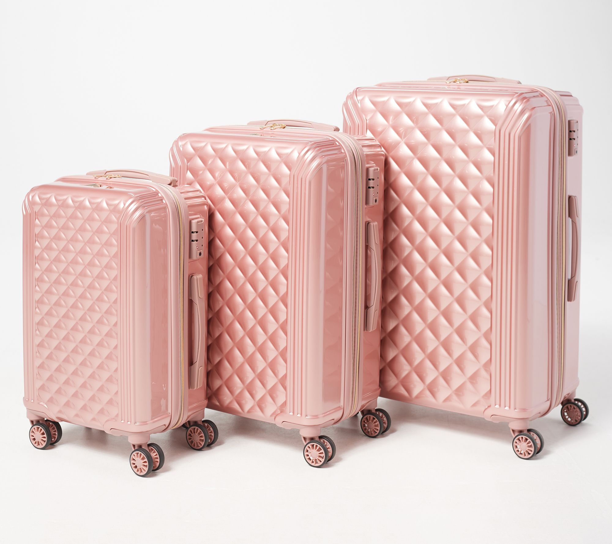 Triforce Luggage Set of 3 Spinner Luggage - Avignon - QVC.com
