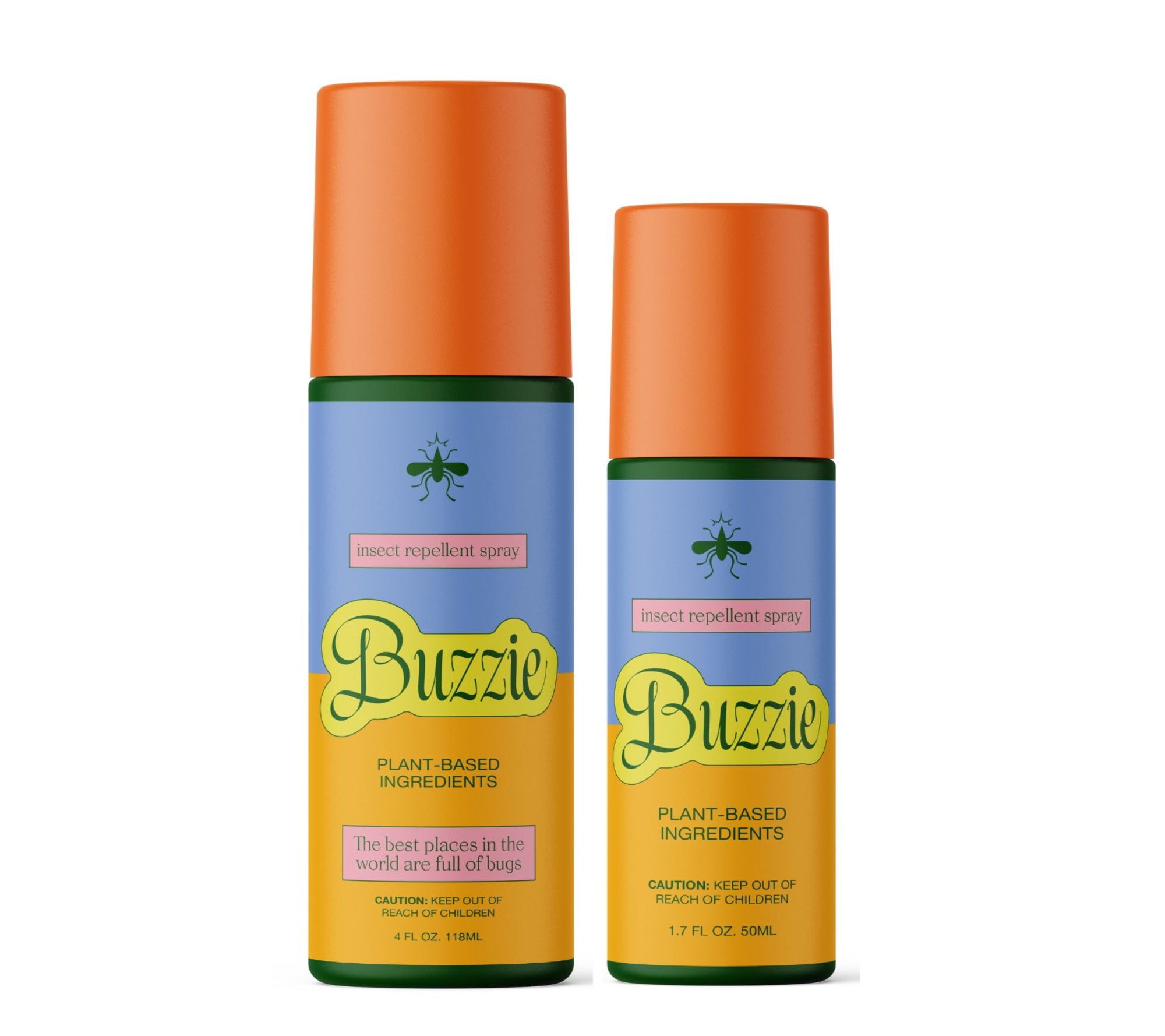 Buzzie 4.0oz + 1.7oz Insect Repellent Family Travel