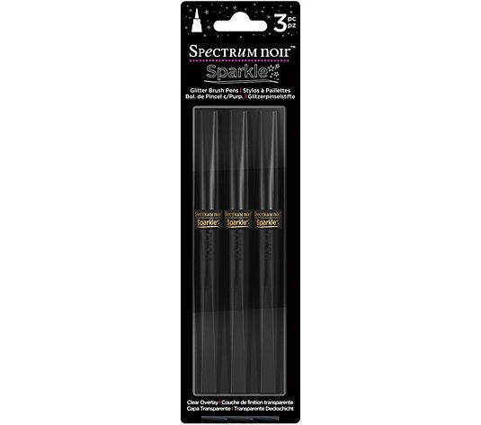 Spectrum Noir Clear Overlay Sparkle Glitter Brush Pens