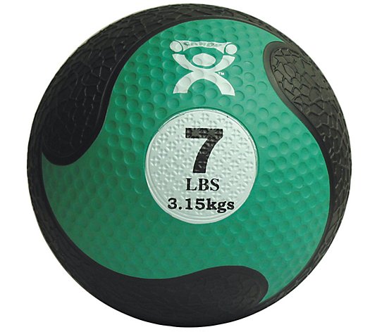 CanDo Firm Medicine Ball - 9 in Diameter - Green - 7 lb
