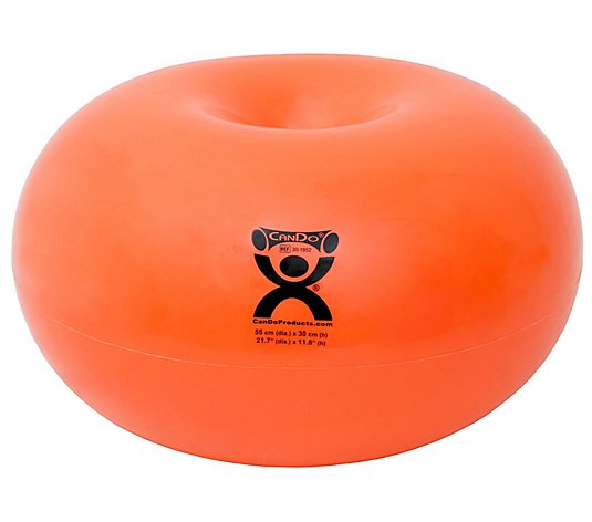 CanDo Donut Ball Orange 22 in Dia x 12 in H (55cm x 30 cm)